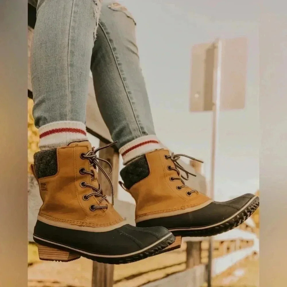 Sorel Slimpack II Lace‎ Boots Sz 7
